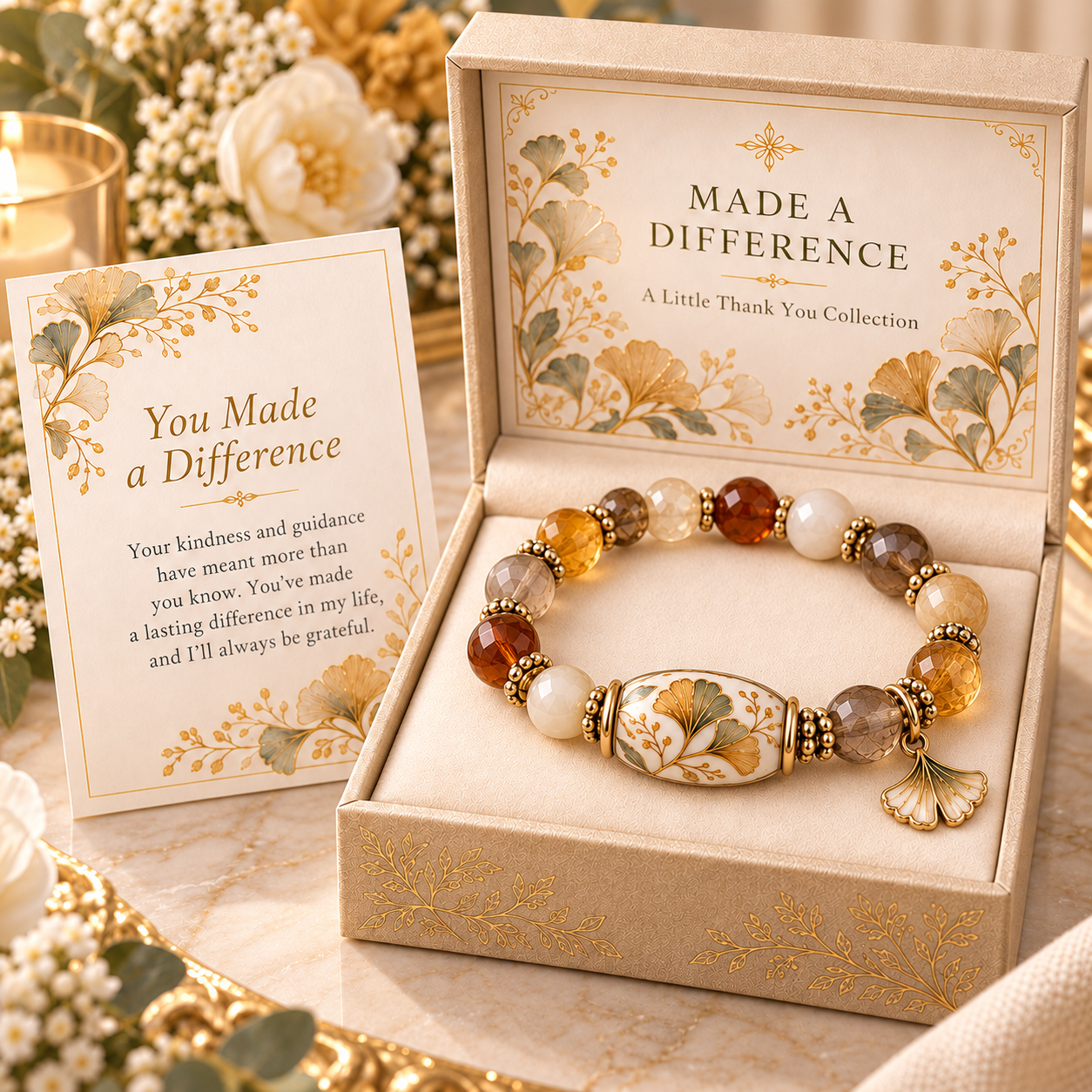 ❤️ A Little Thank You – Natural Stone Keepsake Bracelet Collection