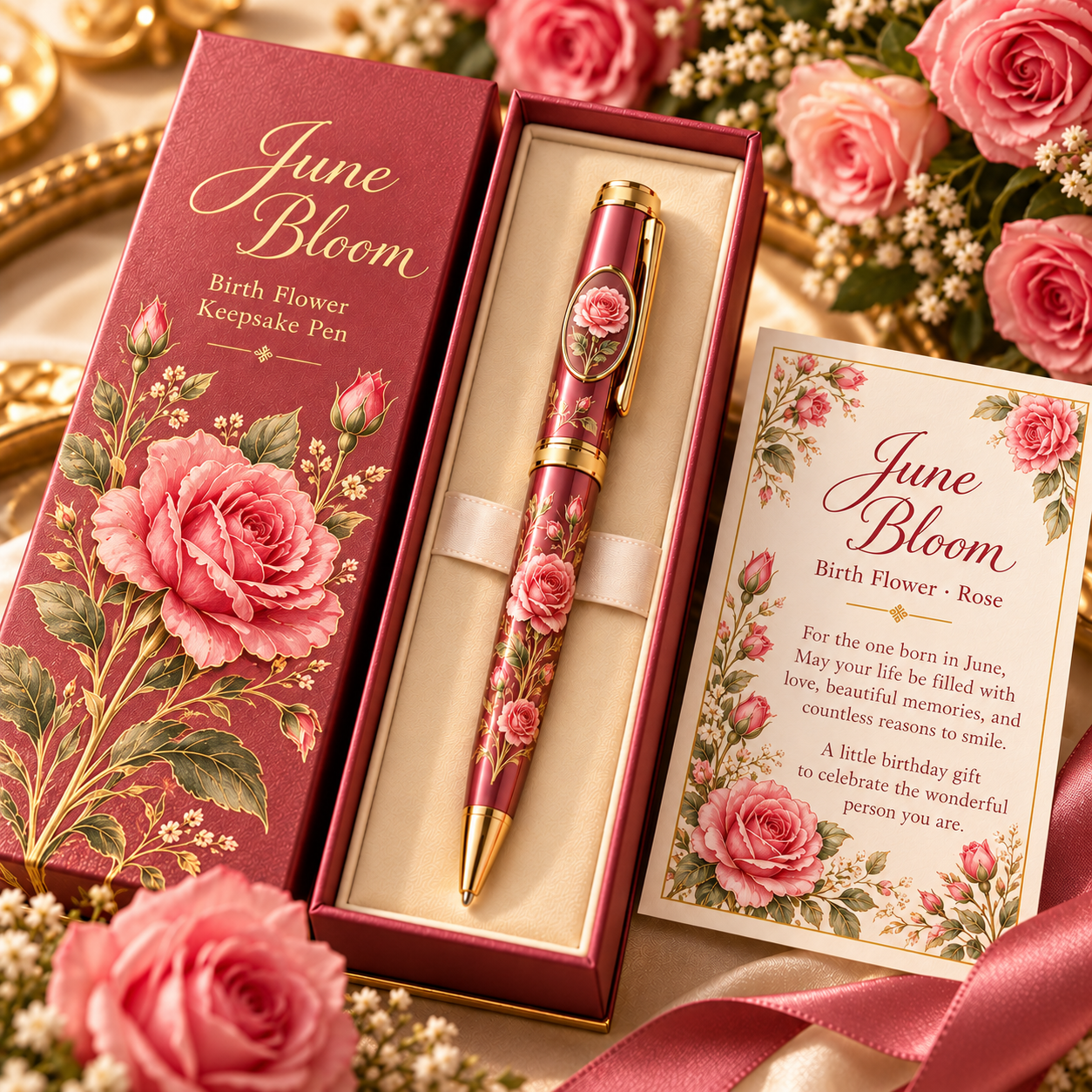 A Birthday in Bloom – Birth Flower Keepsake Pen Collection