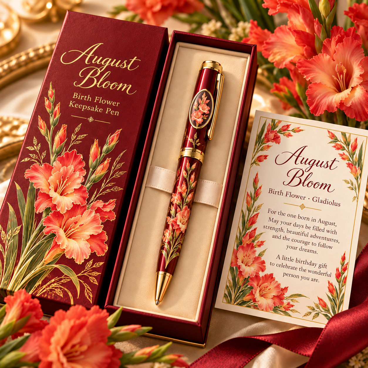A Birthday in Bloom – Birth Flower Keepsake Pen Collection