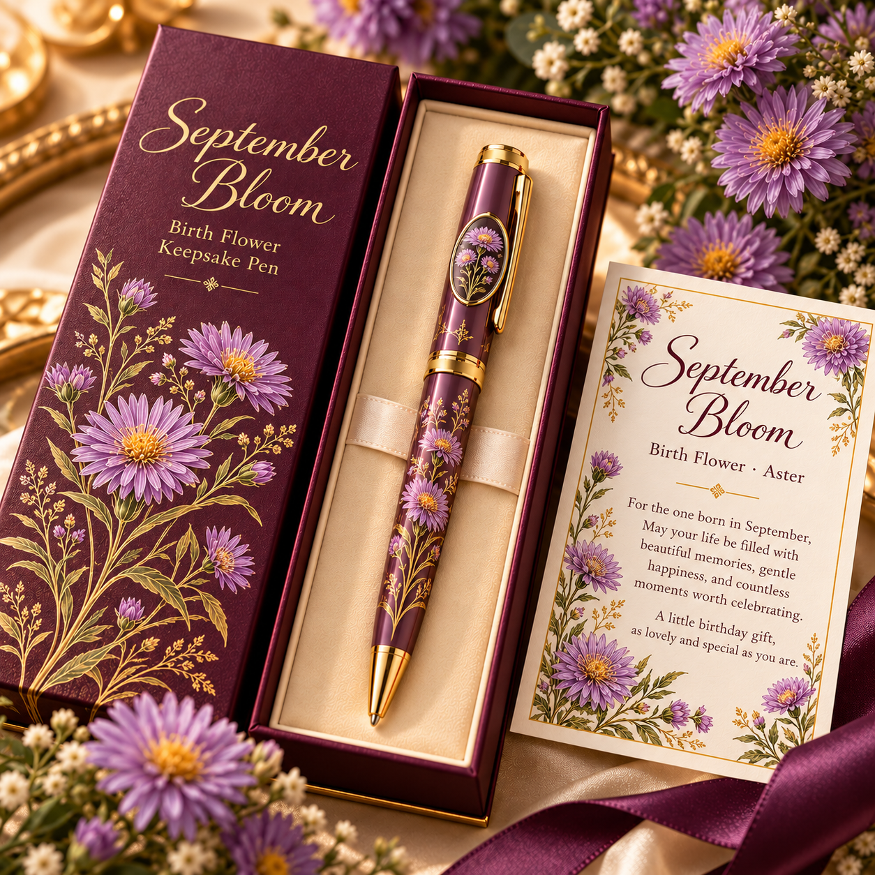 A Birthday in Bloom – Birth Flower Keepsake Pen Collection