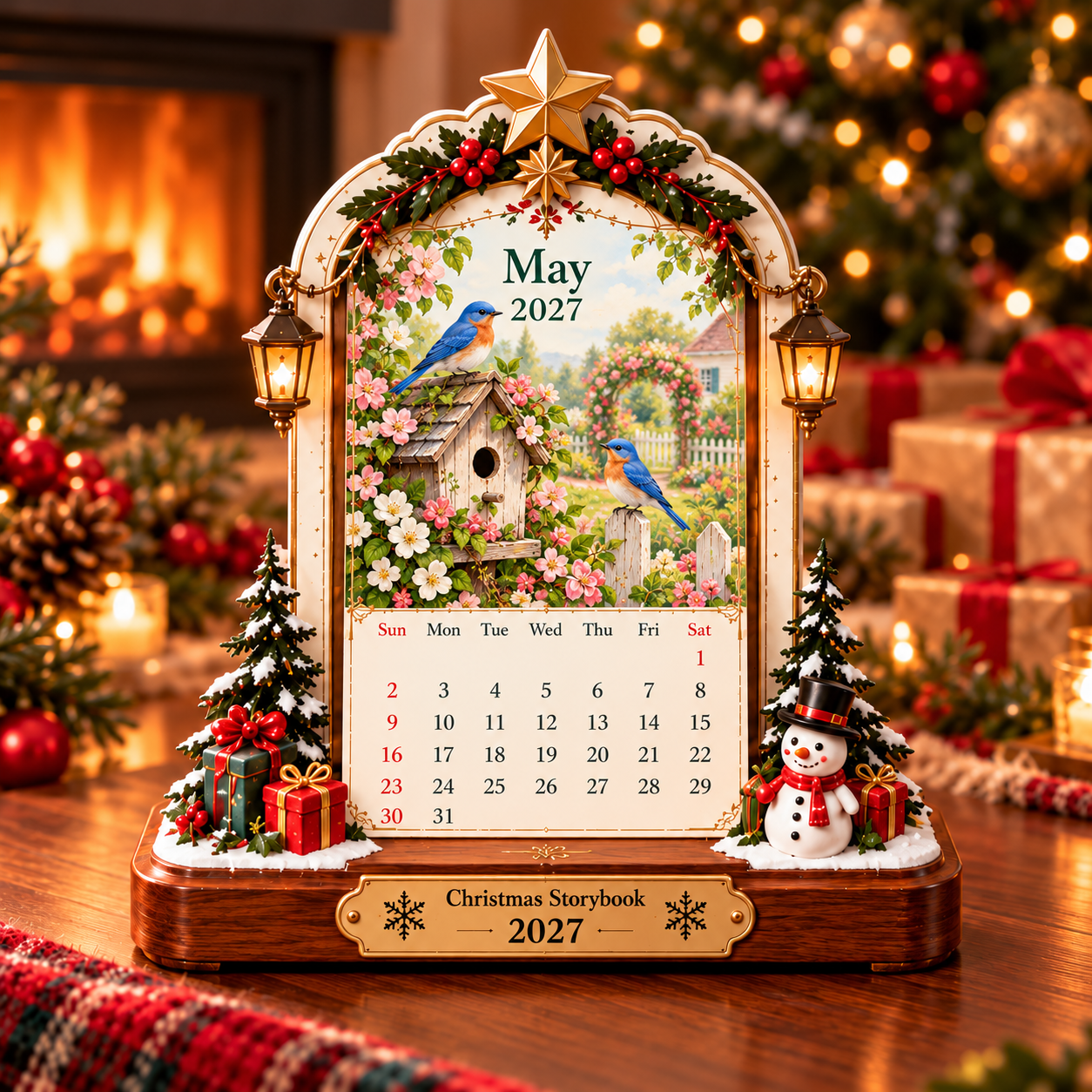 ❤️ a2027 Christmas Storybook Desk Calendar Gift Set