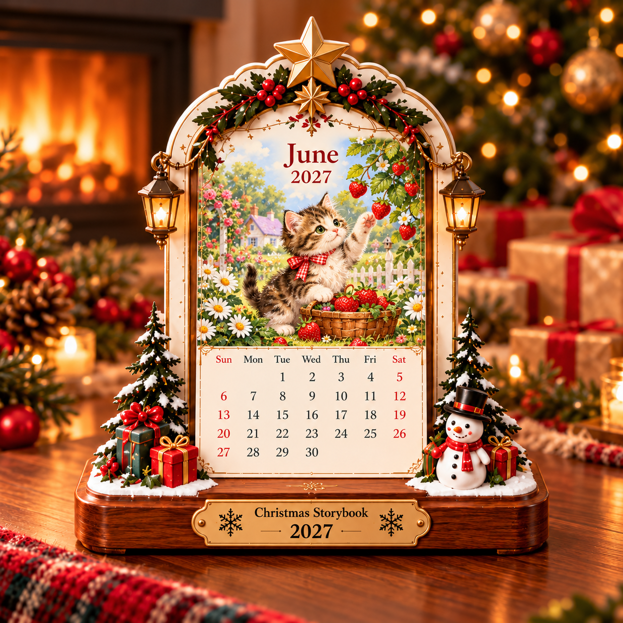 ❤️ a2027 Christmas Storybook Desk Calendar Gift Set