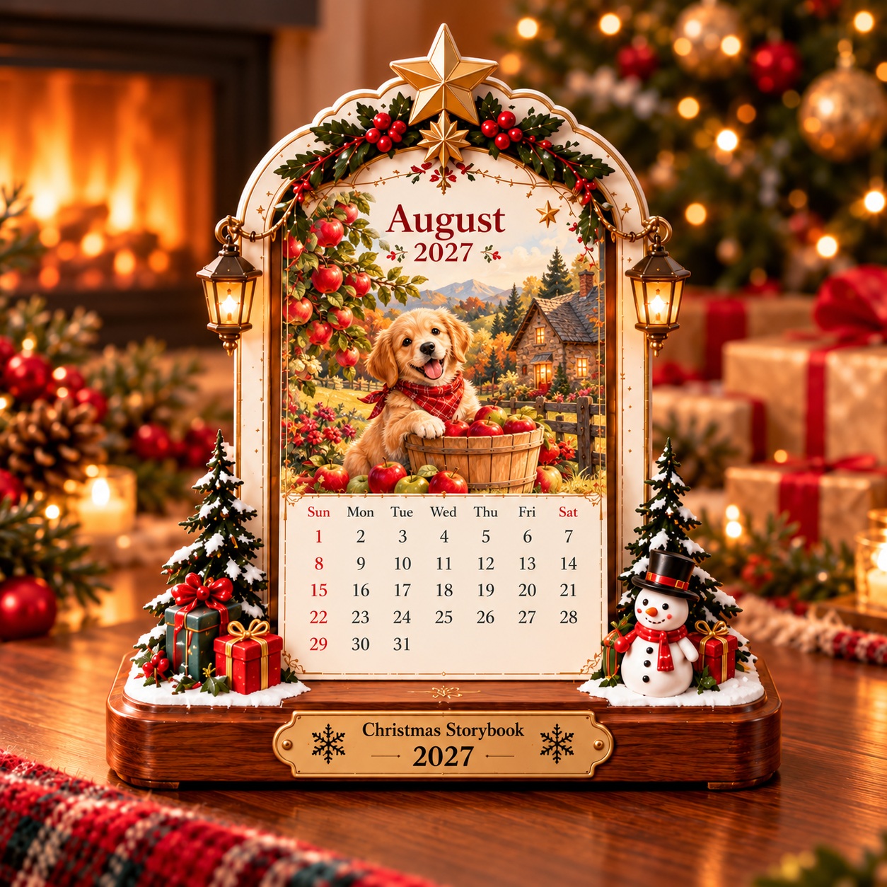 ❤️ a2027 Christmas Storybook Desk Calendar Gift Set