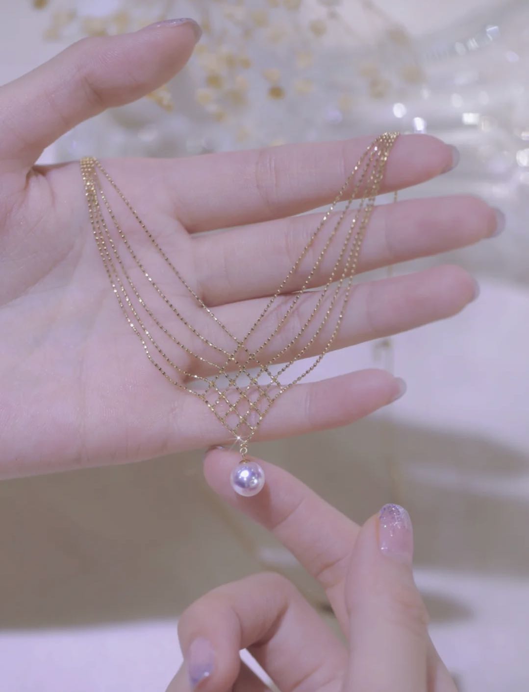 🔥Limited Time Promotion🎁Akoya Pearl Lace Necklace