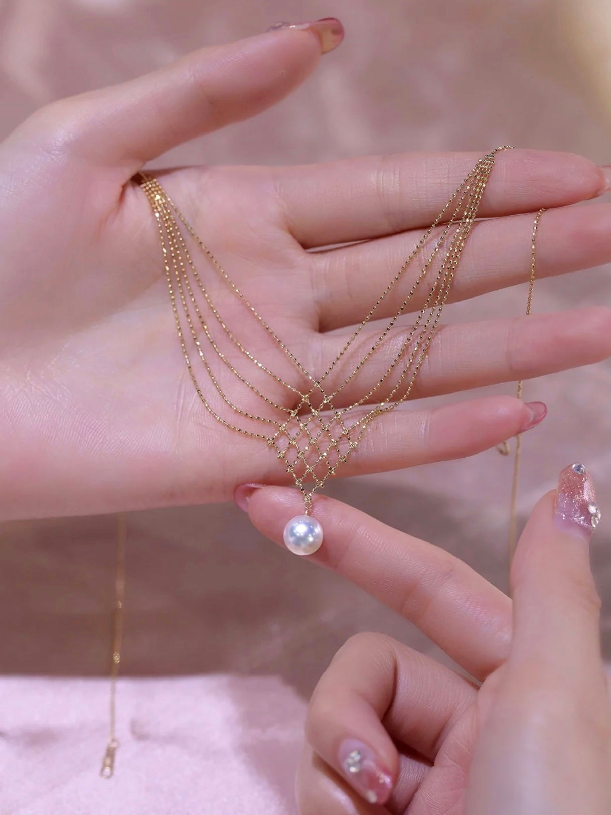 🔥Limited Time Promotion🎁Akoya Pearl Lace Necklace