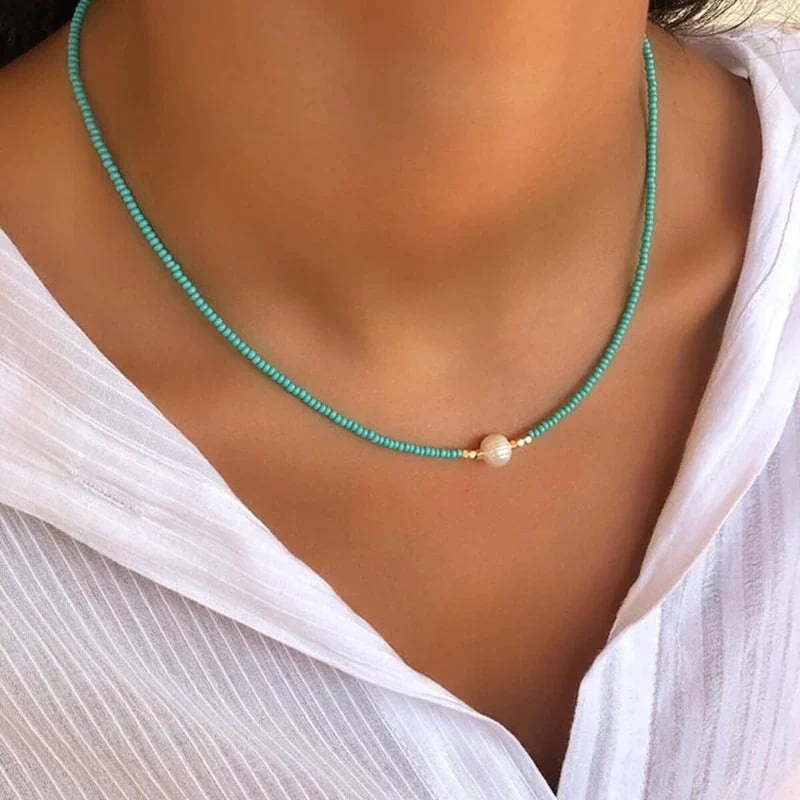 🔥 LAST DAY BUY 1 GET 1 FREE⏰Freshwater Pearl Necklace (4 Color Options)