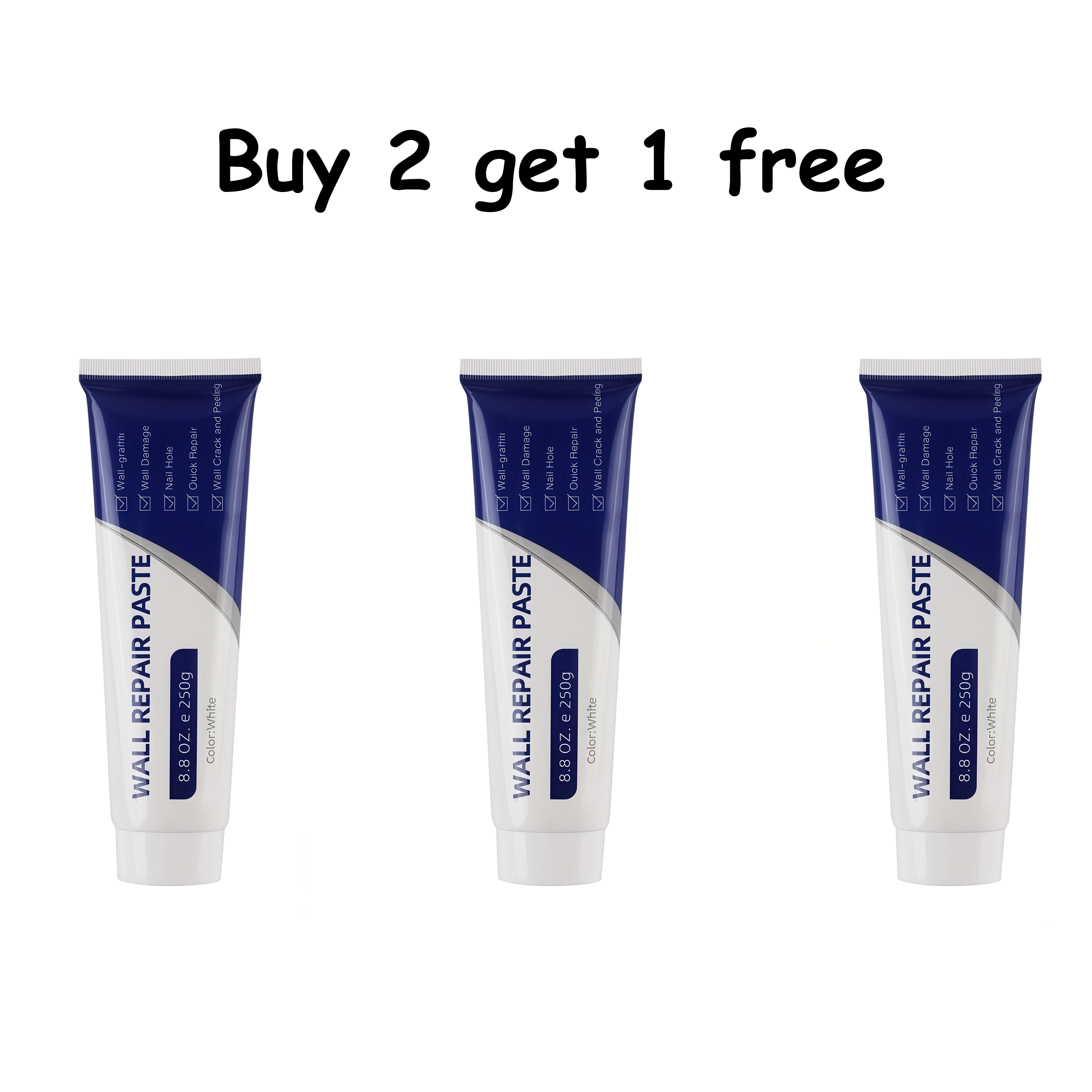 Wall Repair Paste – Fast-drying drywall repair compound and concrete crack filler