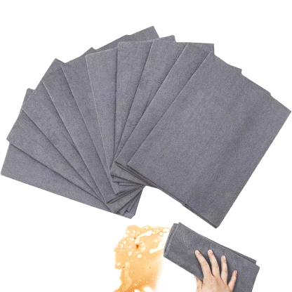 🔥10 Counts Magic Cleaning Cloth, Reuseable Thickened Streak Free Magic Cleaning Wipes