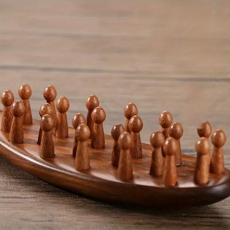 Solid Wood Meridian Massage Comb
