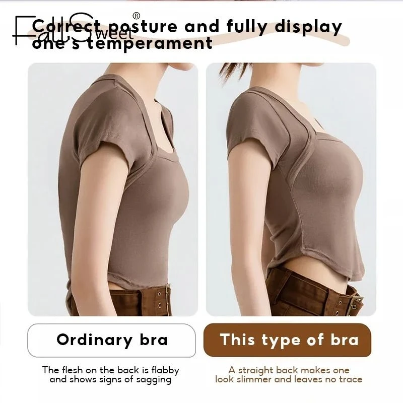 Comfortable, wireless bralette with posture support and soft shaping