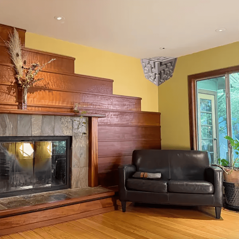 Wall art that reshapes reality