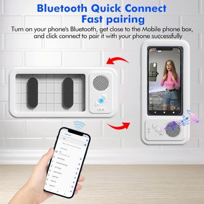 Waterproof Bathroom Phone Case Bluetooth Speaker