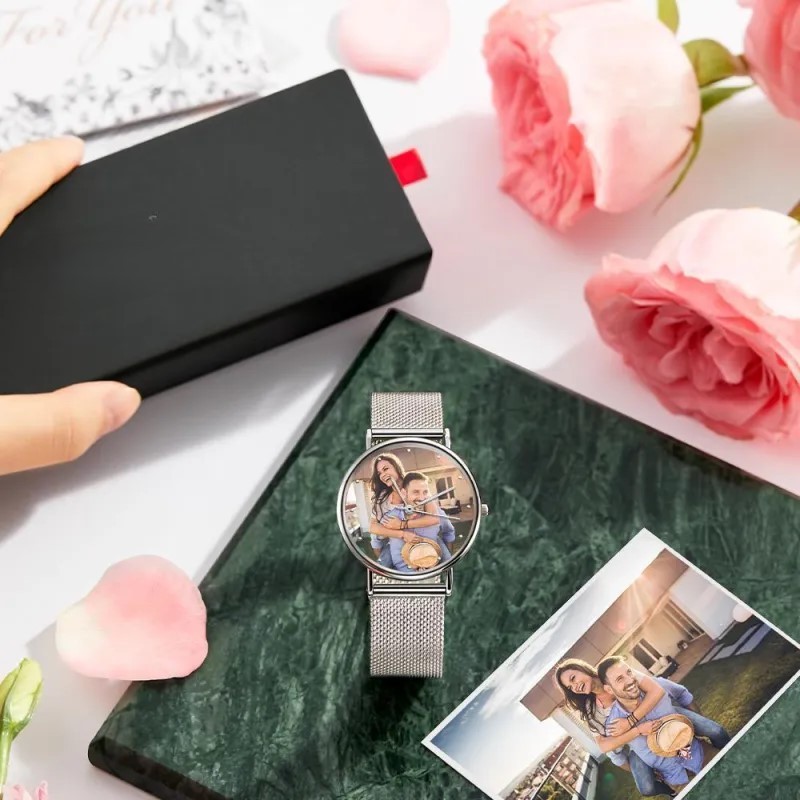Personalized Engraved Photo Watch