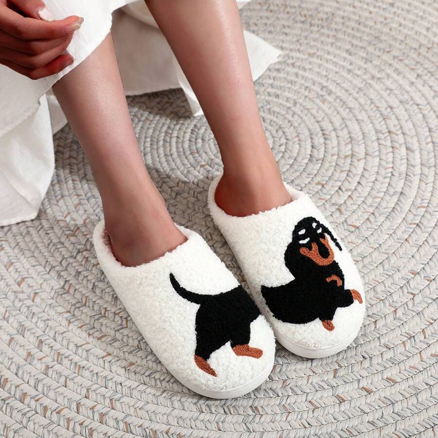 Custom-made fleece-lined warm cotton slippers