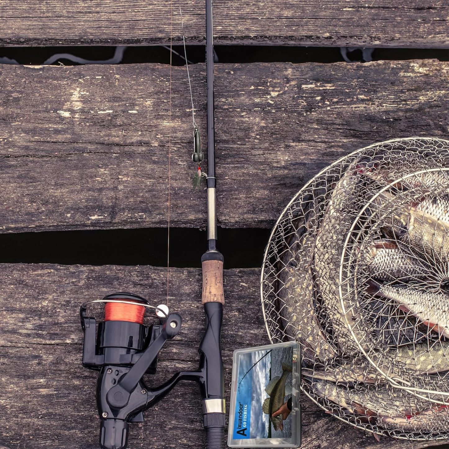 Bass Fishing Lure, Fishing Spoons, Topwater Fishing Lures with Trebles Hooks, Trout Fishing Lures, Fishing Tackle for Freshwater and Saltwater, Fishing Gifts for Men