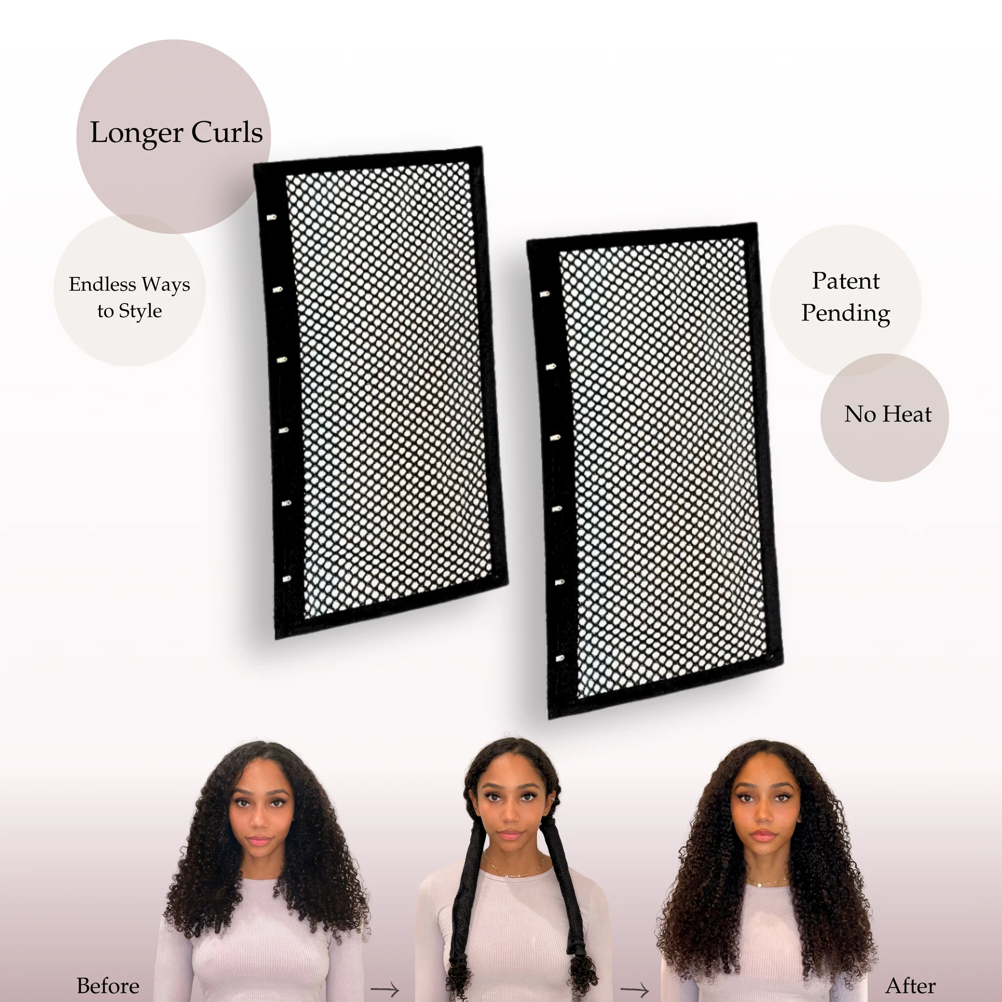Mesh Dry Hair Curling Cap