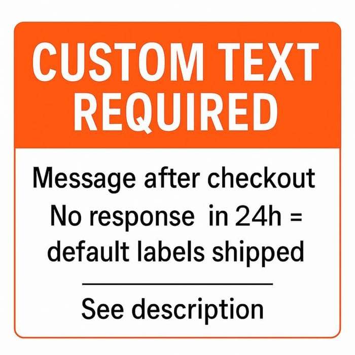 Custom Premium Magnetic Toolbox Labels for Tool Organization - 12 Pack of High Quality Magnets