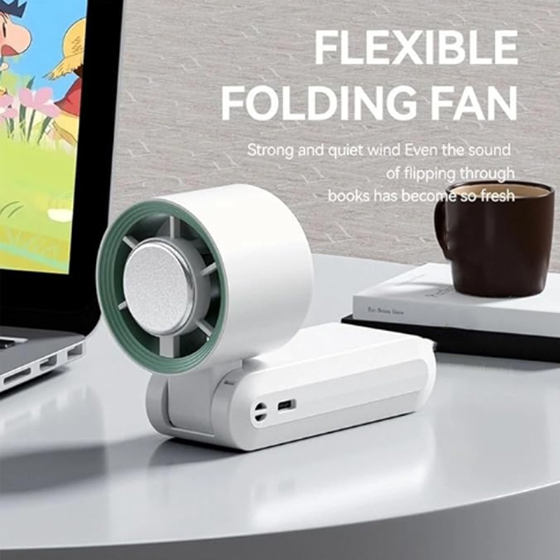 Portable cooling neck hanging fan