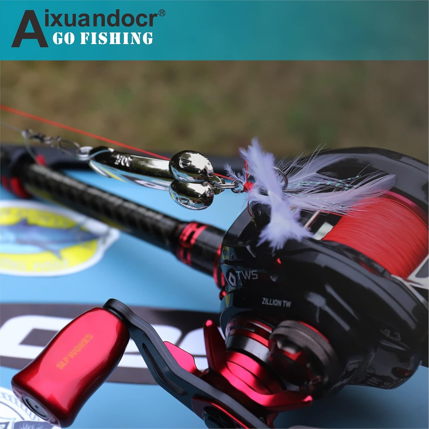 Bass Fishing Lure, Fishing Spoons, Topwater Fishing Lures with Trebles Hooks, Trout Fishing Lures, Fishing Tackle for Freshwater and Saltwater, Fishing Gifts for Men