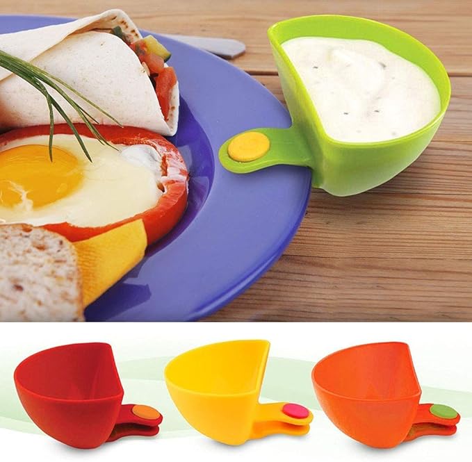 Sauce rack, bowl and plate rack, clip-on sauce rack