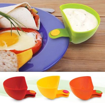 Sauce rack, bowl and plate rack, clip-on sauce rack