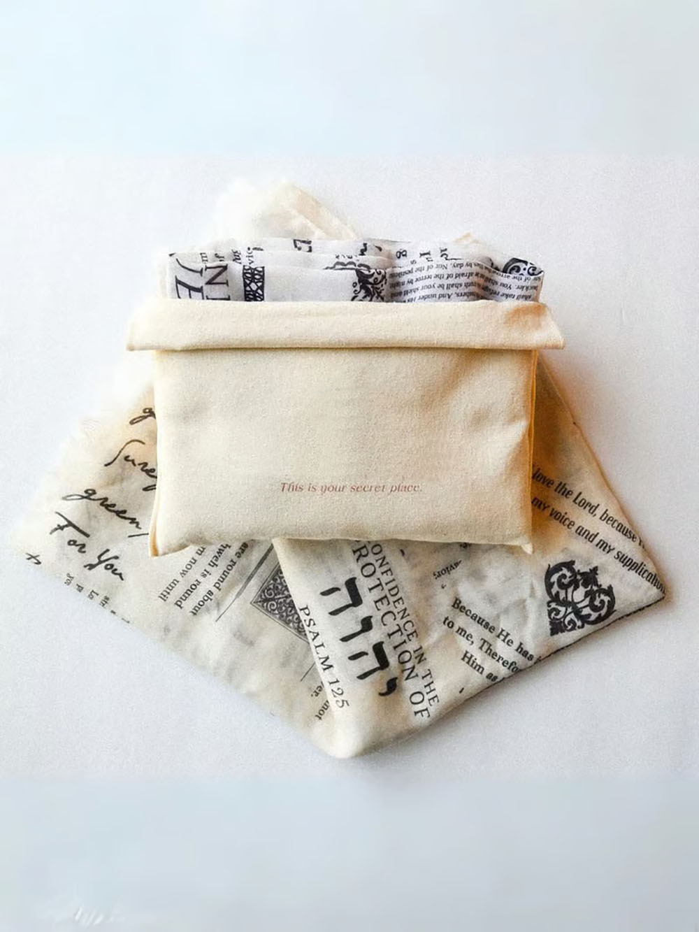 Handmade scripture shawl