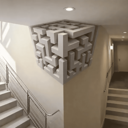 Wall art that reshapes reality
