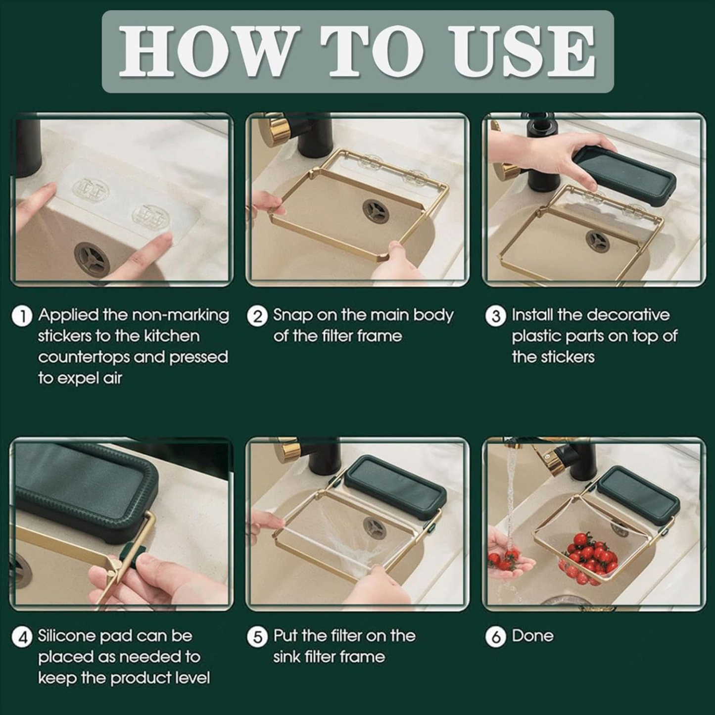 Kitchen sink drain strainer/filter