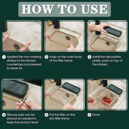 Kitchen sink drain strainer/filter