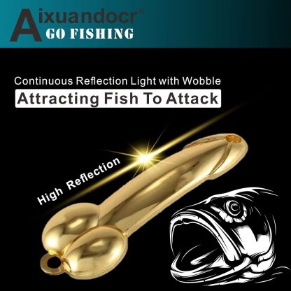 Bass Fishing Lure, Fishing Spoons, Topwater Fishing Lures with Trebles Hooks, Trout Fishing Lures, Fishing Tackle for Freshwater and Saltwater, Fishing Gifts for Men