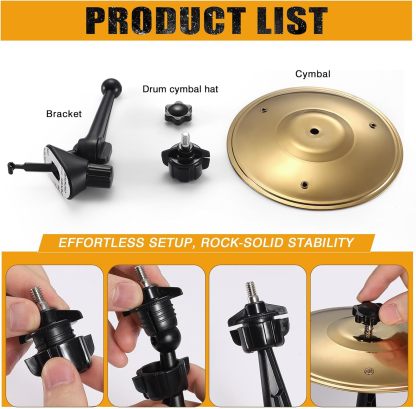 Car Crash Cymbal,Car Cymbal Air Vent Drums,Clip On Mini Symbal for Music Lovers