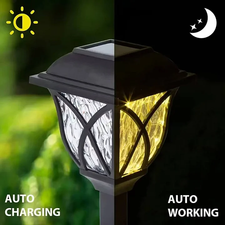 Solar Landscape Ground Lights Outdoor Garden Pathway Lamps