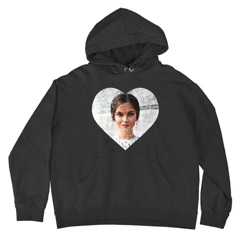Custom Flip Sequin Hoodie (Heart)