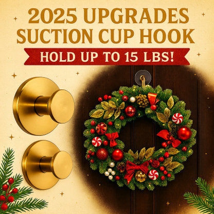 🎄Christmas Sales 49% OFF-2025 Upgraded Suction Cup Hooks