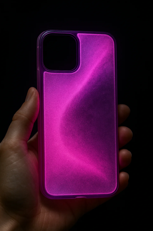 iPhone glow-in-the-dark sand-like phone case