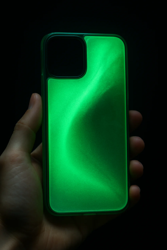 iPhone glow-in-the-dark sand-like phone case