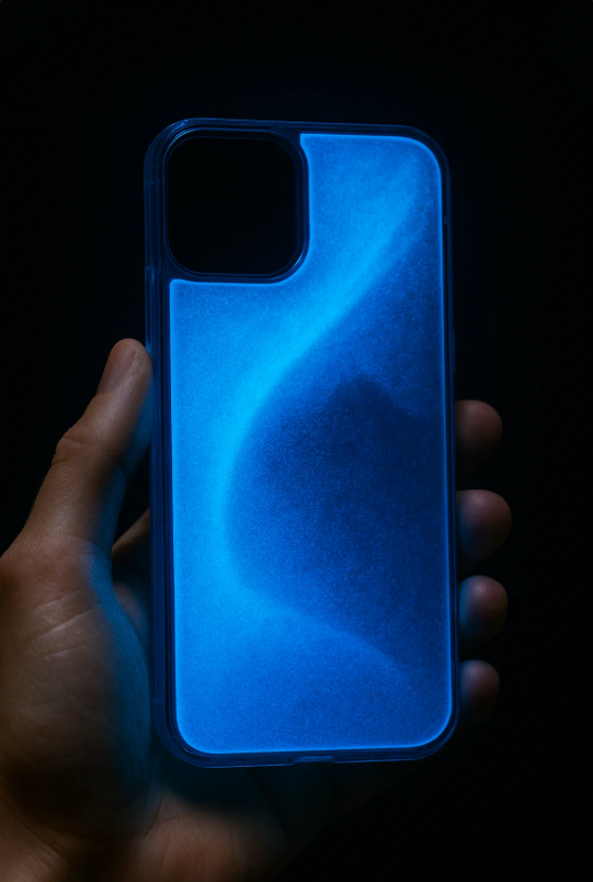 iPhone glow-in-the-dark sand-like phone case