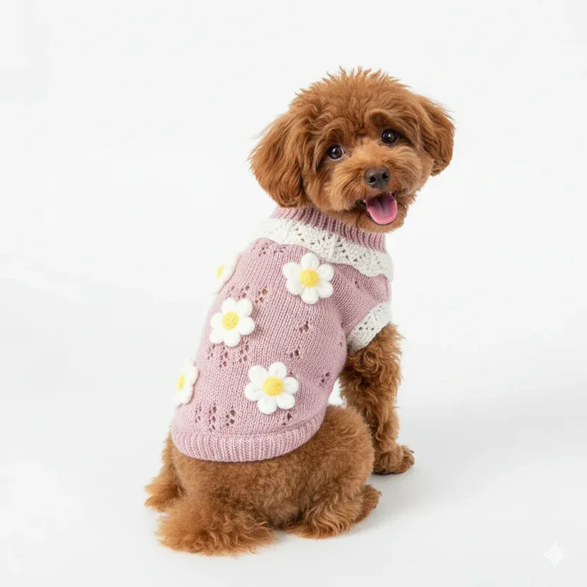 Dog Sweater - Flower