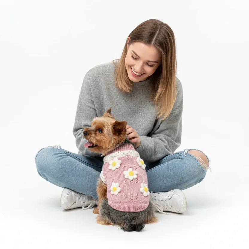 Dog Sweater - Flower
