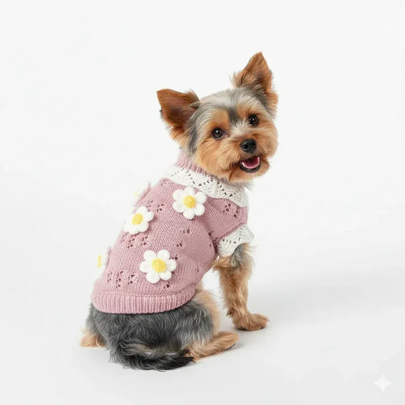 Dog Sweater - Flower