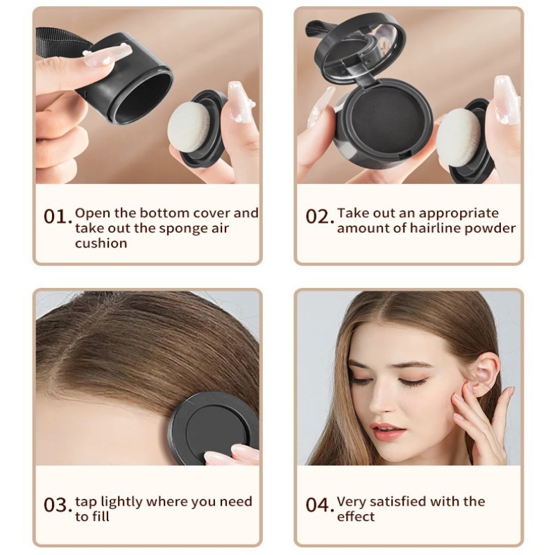 Hair Color Retouching Long-Lasting Natural Hairline Powder