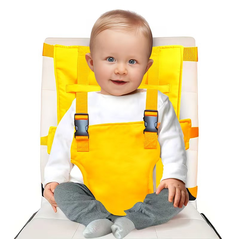 Baby high chair safety belt