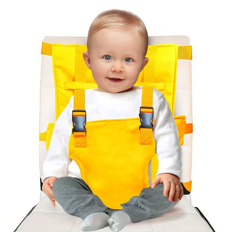 Baby high chair safety belt
