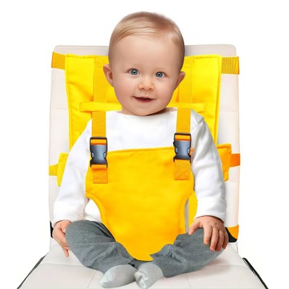 Baby high chair safety belt