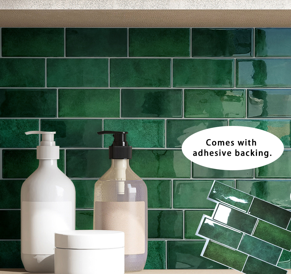Waterproof and oil-resistant adhesive wall stickers for decoration.