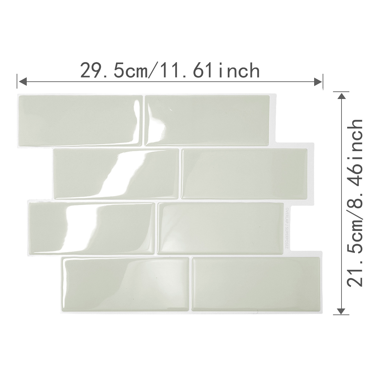 Waterproof and oil-resistant adhesive wall stickers for decoration.