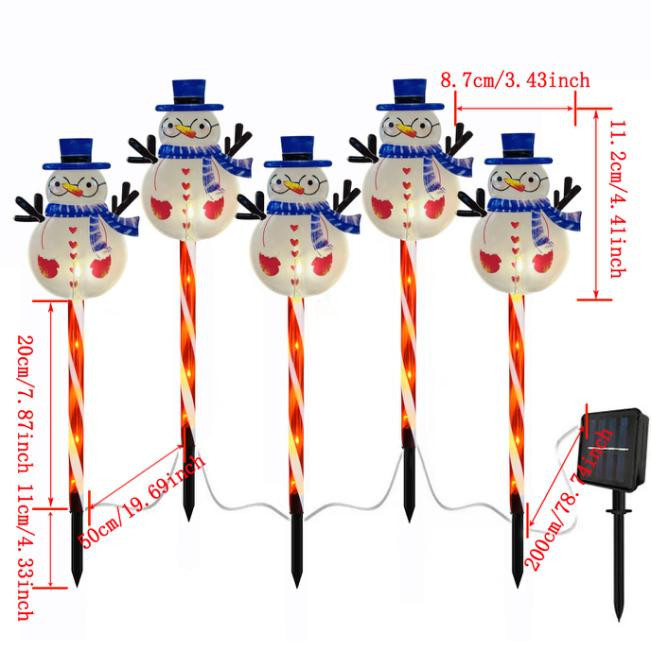 Christmas LED solar-powered floor lamp