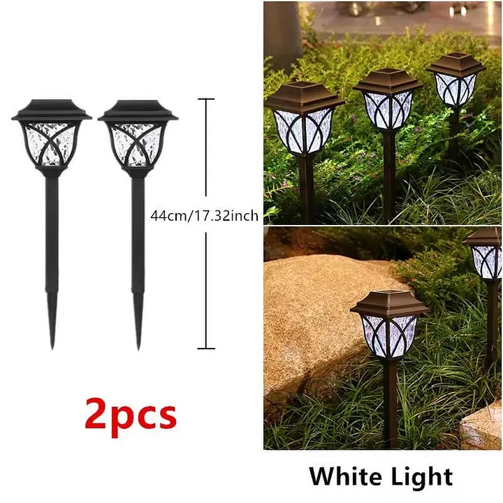 Solar Landscape Ground Lights Outdoor Garden Pathway Lamps