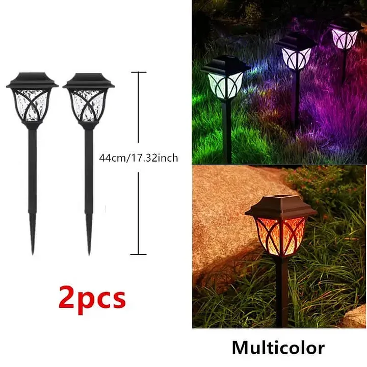Solar Landscape Ground Lights Outdoor Garden Pathway Lamps