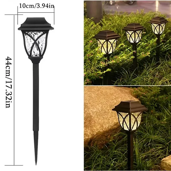 Solar Landscape Ground Lights Outdoor Garden Pathway Lamps